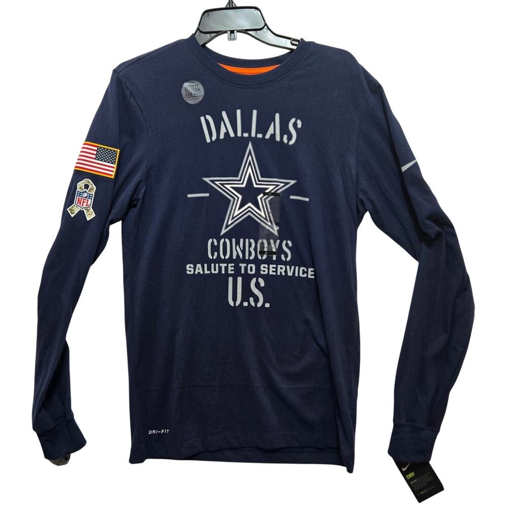 NWT Nike Dri Fit Dallas Cowboy Salute to Service America Shirt Men’s Small #959